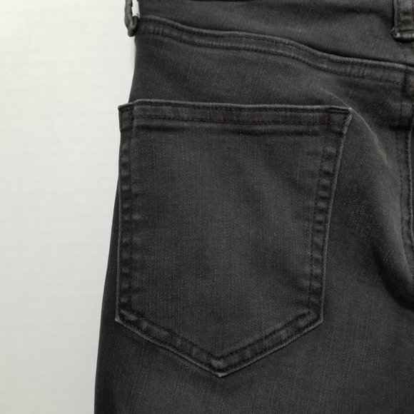 GAP jeans 26 Slim Straight Black Stone Wash denim stretch - Picture 10 of 15